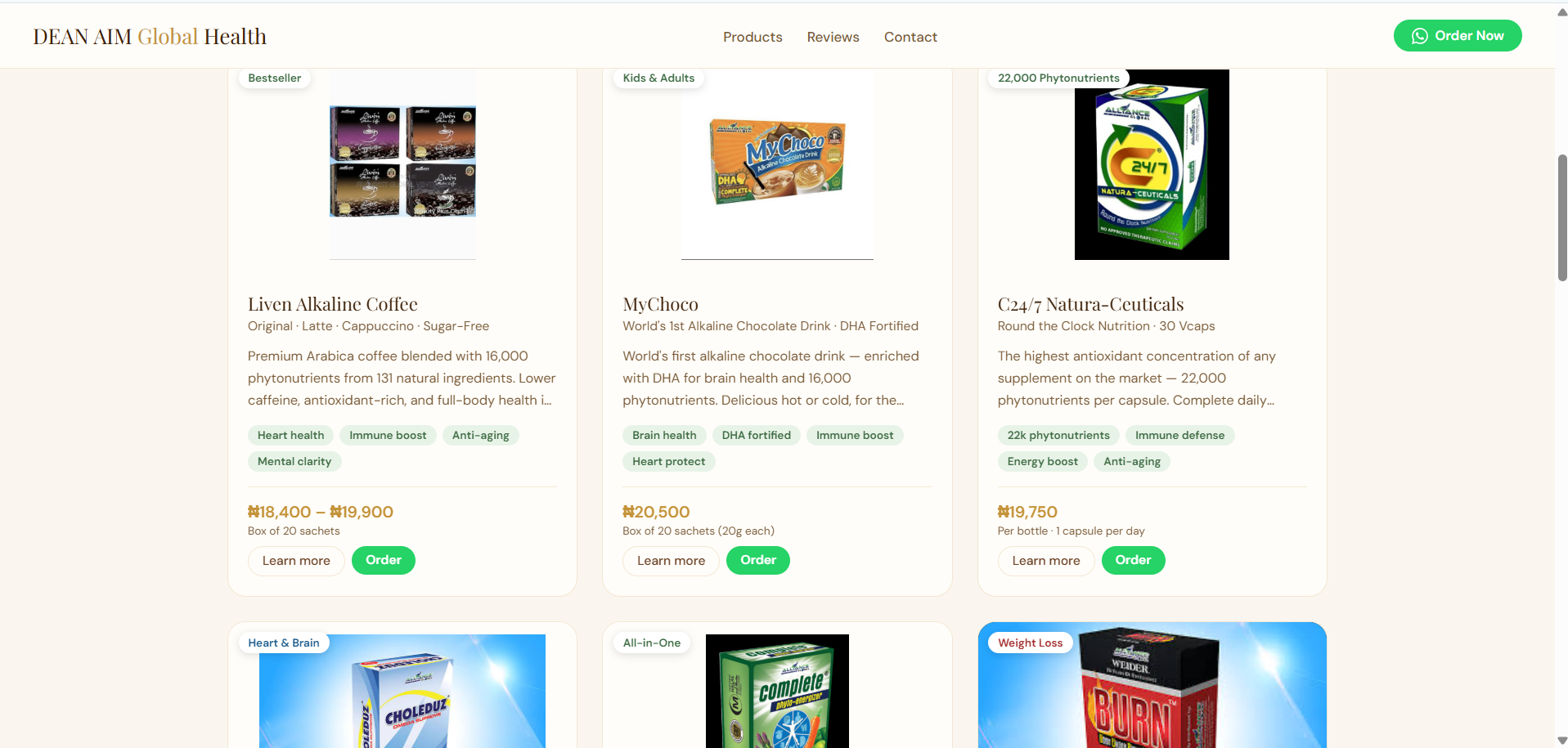 Dean AIM Global Products